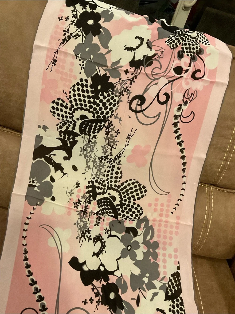 Carlisle Pink Silk Chiffon Scarf